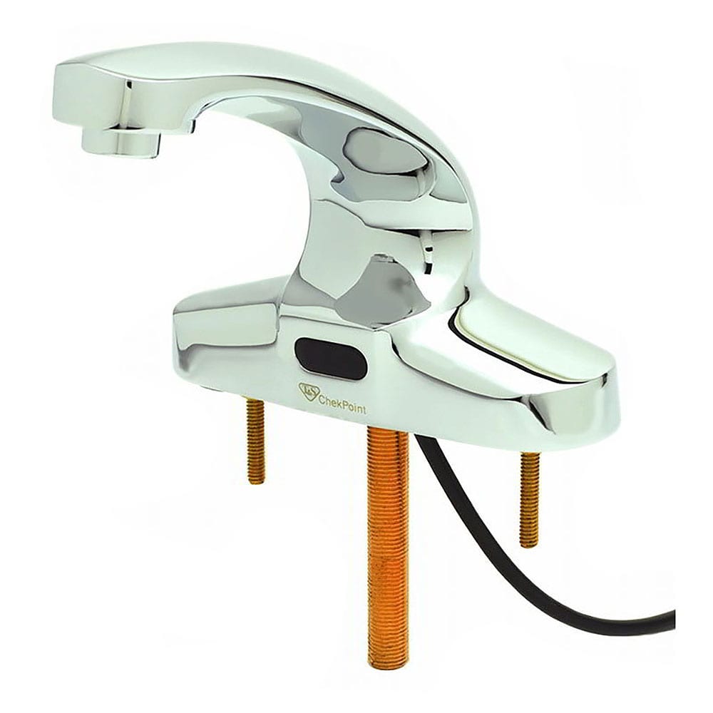 T&S EC-3103-HG Deck Mount Electronic Faucet - 4" Centers, Cast Spout, 100-240v/1ph