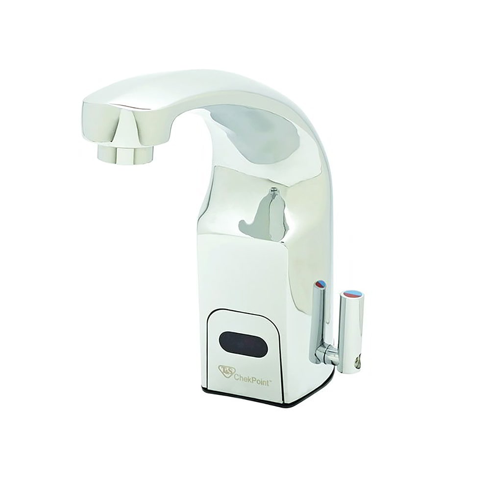 T&S EC-3132 Deck Mount Electronic Faucet - Single Hole, Cast Spout, 100-240v/1ph