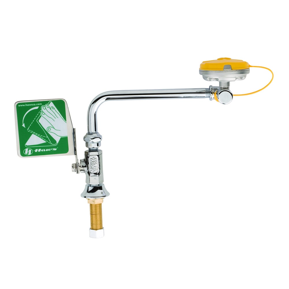 T&S EW-7612LH Deck Mount Eyewash Unit, Polished Chrome