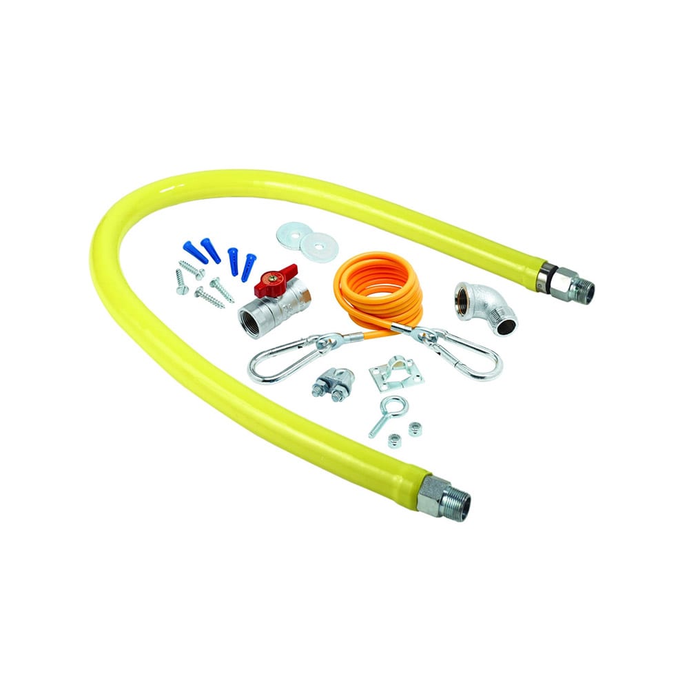 T&S HG-2C-60K 60" Gas Connector Kit - 1/2" Male/Male Threads