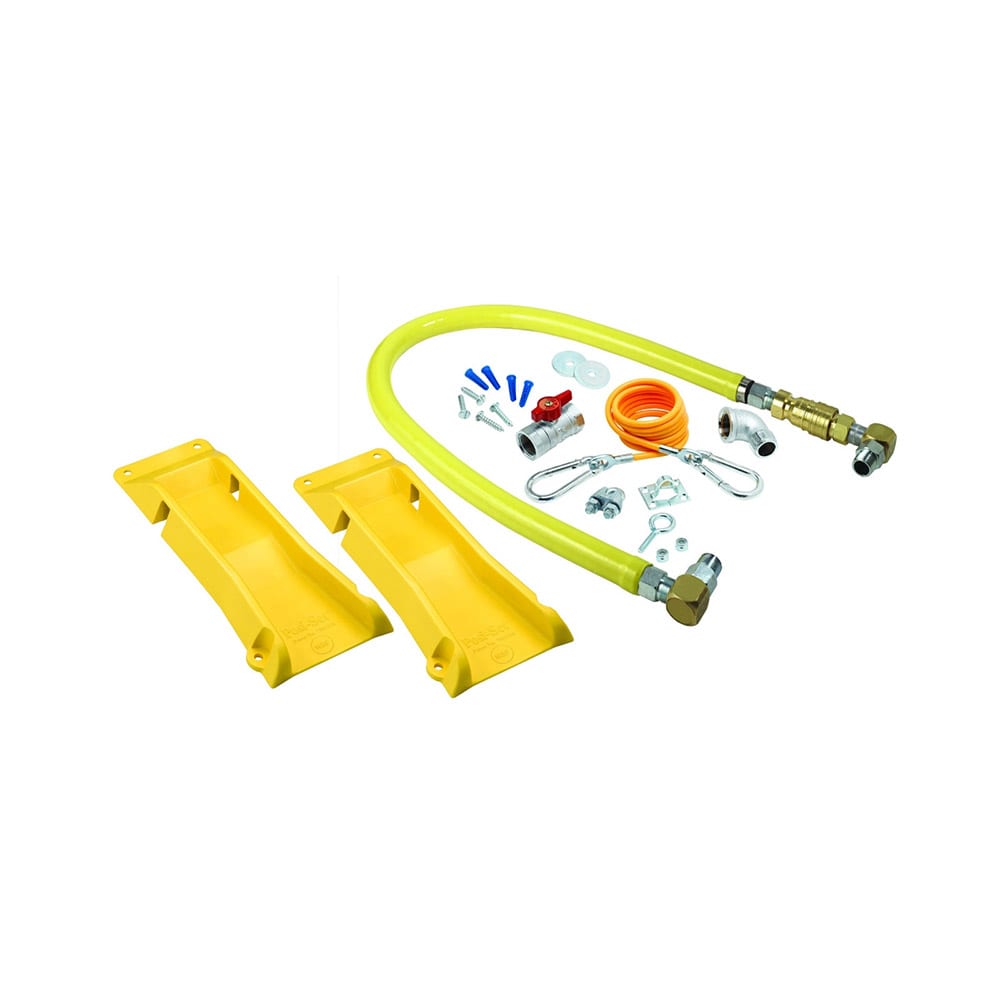 T&S HG-4D-60SK-PS 60" SwiveLink Gas Connector Kit w/ Quick Disconnect - Stainless Steel, 3/4" Connection