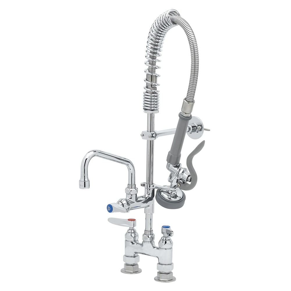 T&S MPZ4DLN06 24 5/8"H Deck Mount Pre Rinse Faucet - 1.15 GPM, Base with Nozzle