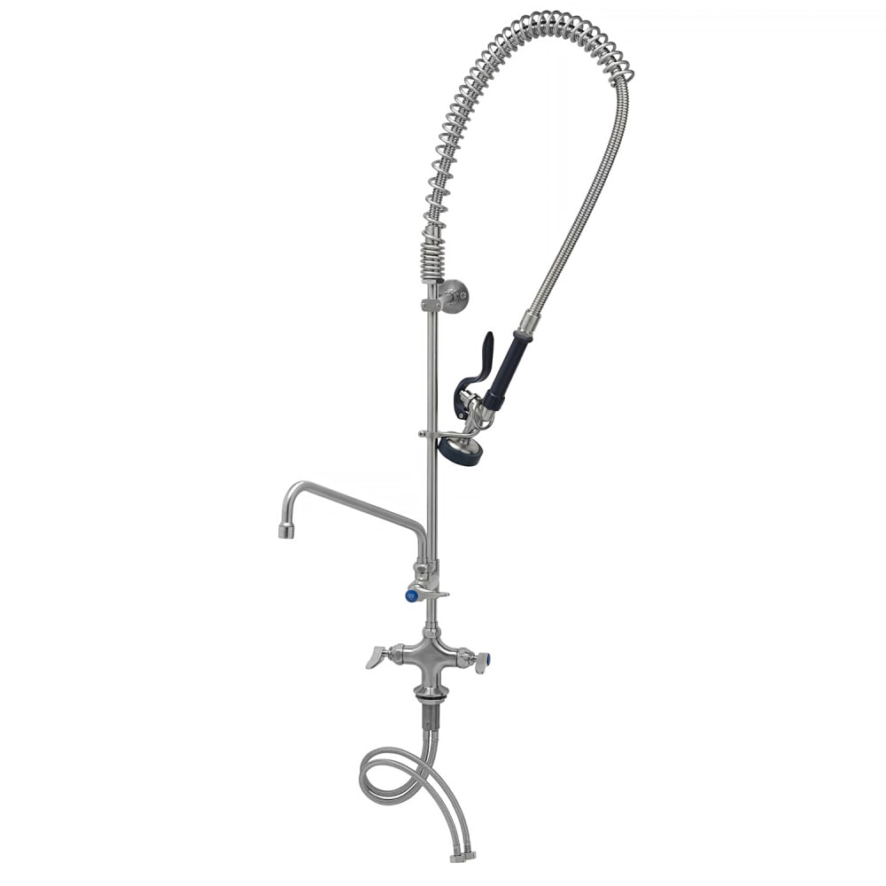 T&S S-0113-A12-B 46 1/4"H Deck Mount Pre Rinse Faucet - 1.15 GPM, Base with Nozzle