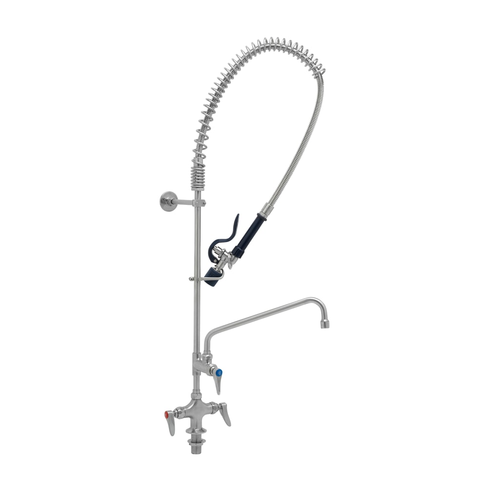 T&S S-0113-A12-BJ 46 1/4"H Deck Mount Pre Rinse Faucet - 1.07 GPM, Base with Nozzle