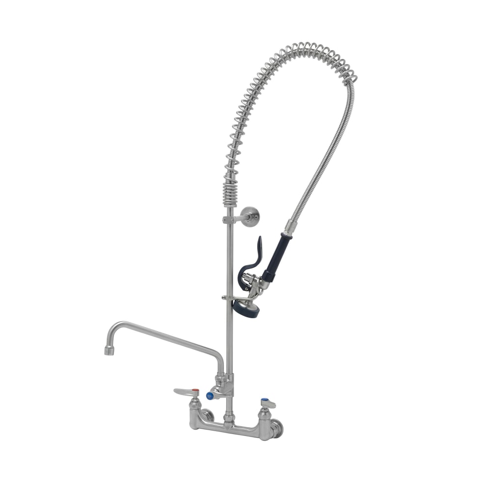 T&S S-0133-A12-B 37 9/16"H Wall Mount Pre Rinse Faucet - 1.15 GPM, Base with Nozzle