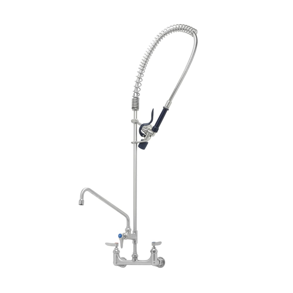 T&S S-0133-A12-BJ 37 9/16"H Wall Mount Pre Rinse Faucet - 1.07 GPM, Base with Nozzle
