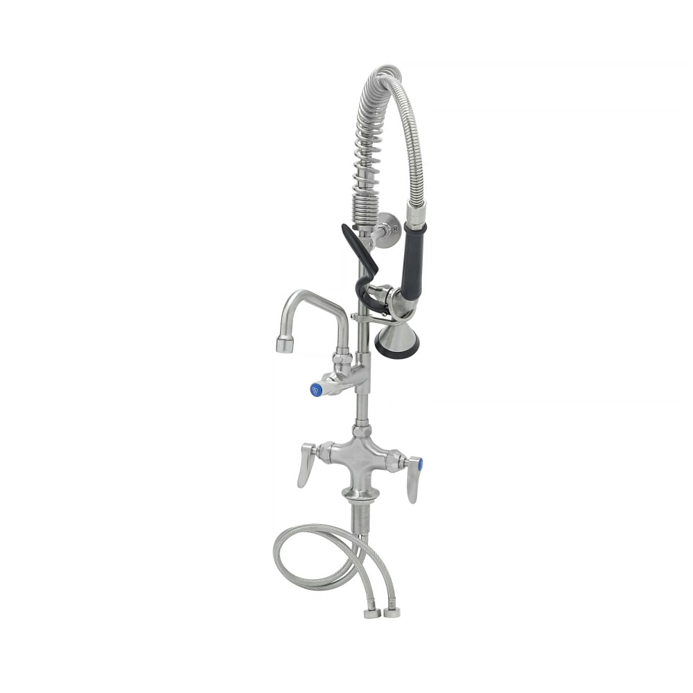 T&S SMPF-2DLN-06 24 13/16"H Deck Mount Pre Rinse Faucet - 1.15 GPM, Base with Nozzle