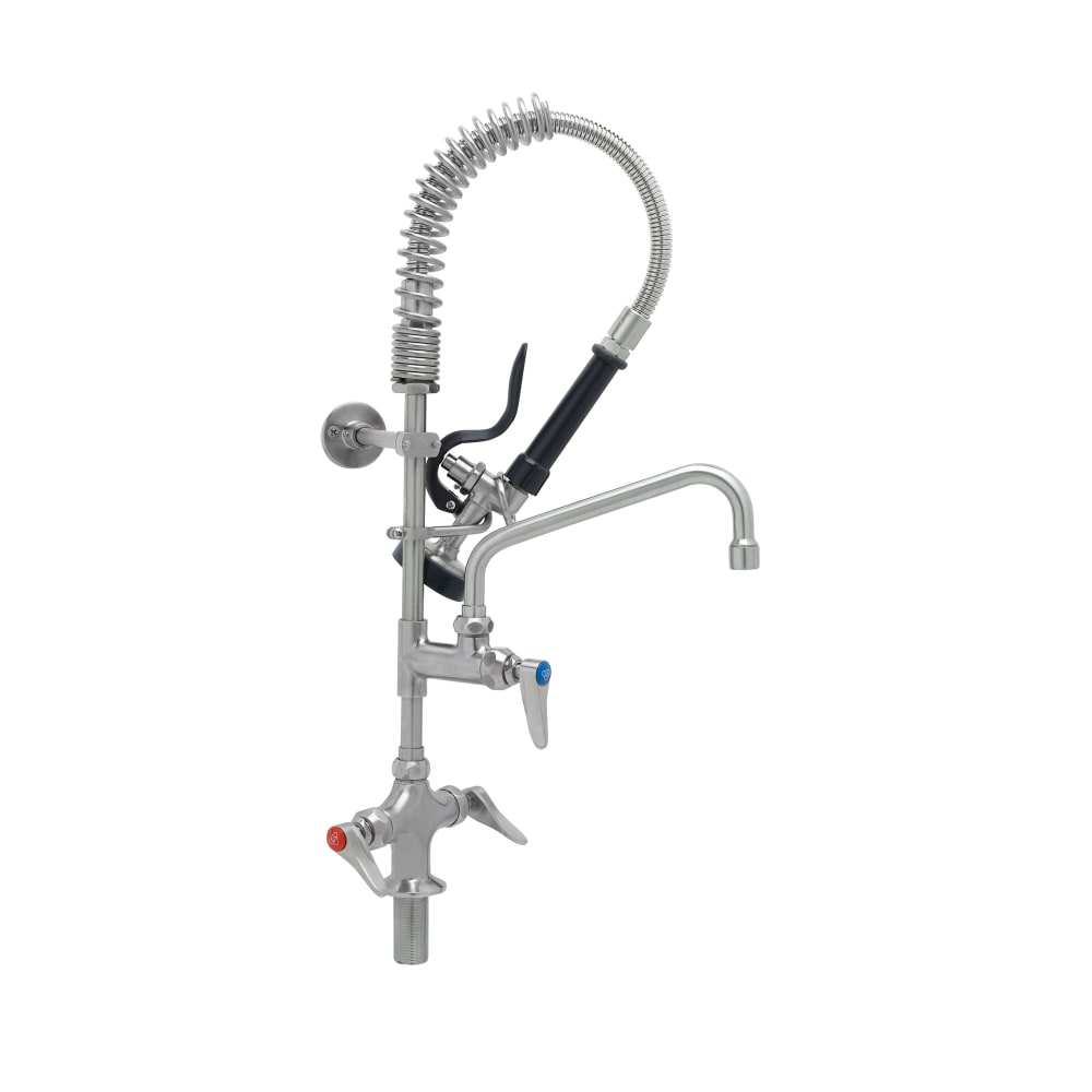 T&S SMPK-2DLN-08 24 13/16"H Deck Mount Pre Rinse Faucet - 1.15 GPM, Base with Nozzle