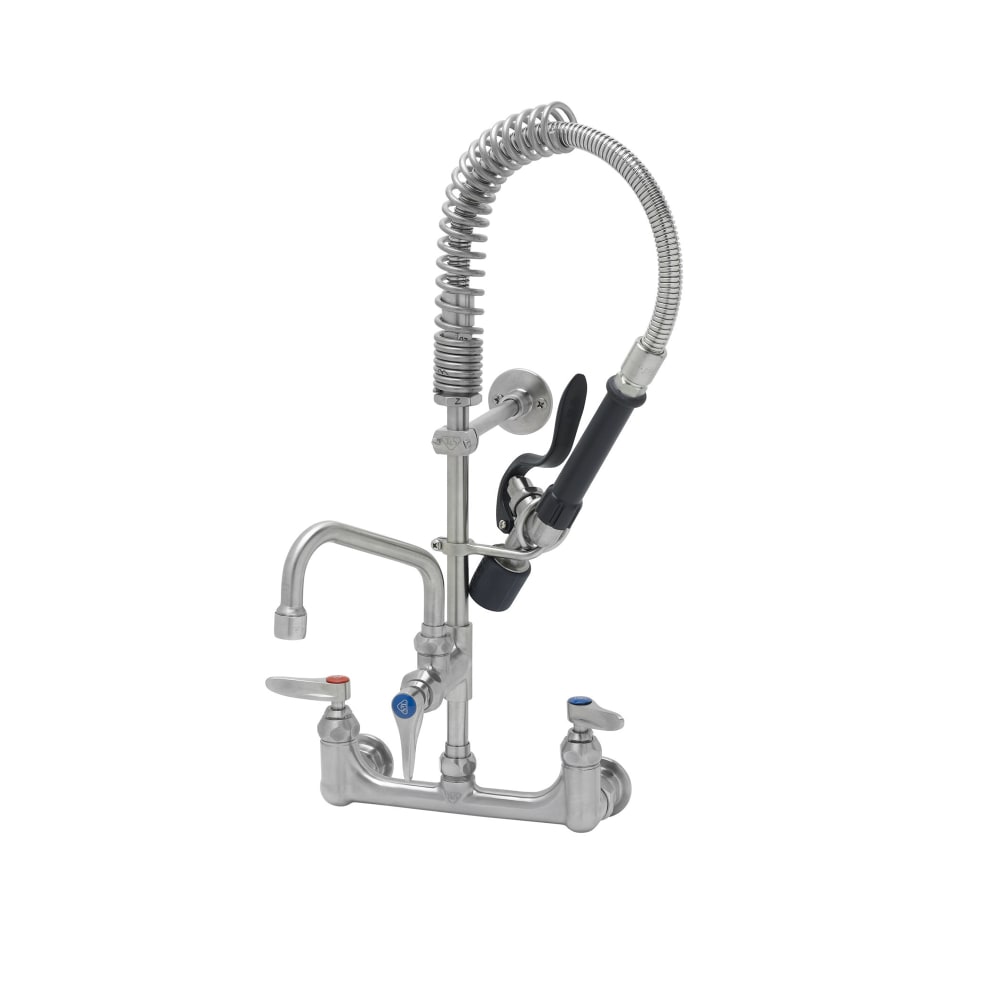 T&S SMPM-8WLN-06 22 1/8"H Wall Mount Pre Rinse Faucet - 1.07 GPM, Base with Nozzle