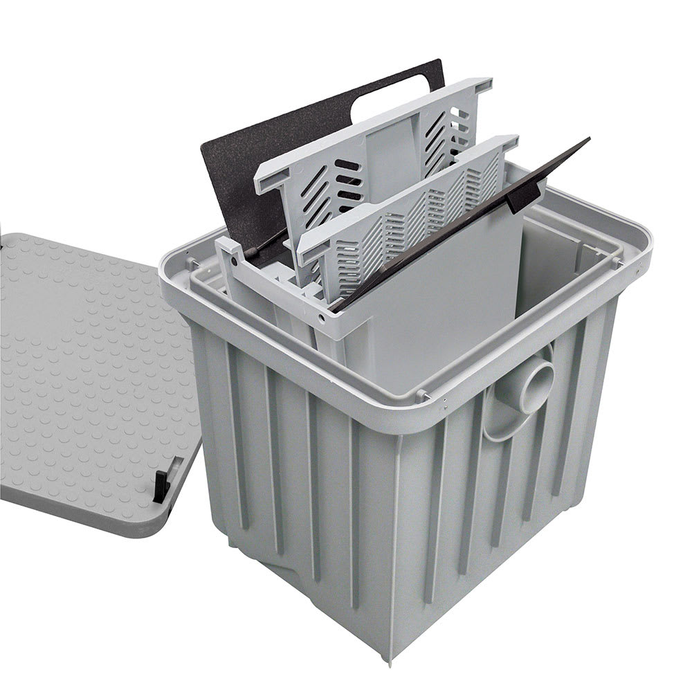 Canplas 3911A02 Interceptor, Connection Size 2", Polypropylene, Integrated Lifting Handles