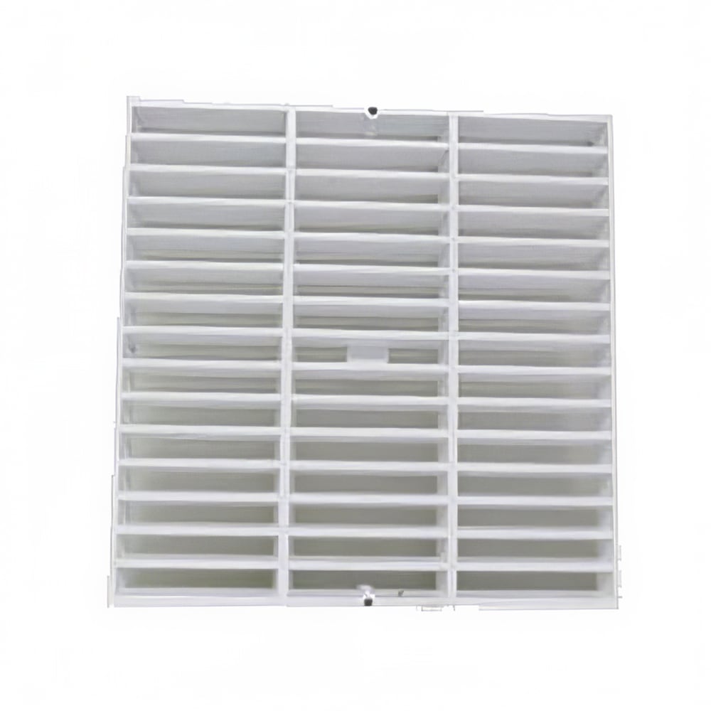 Canplas 394712A 12" Square Full Grate - Corrosion Resistant, White