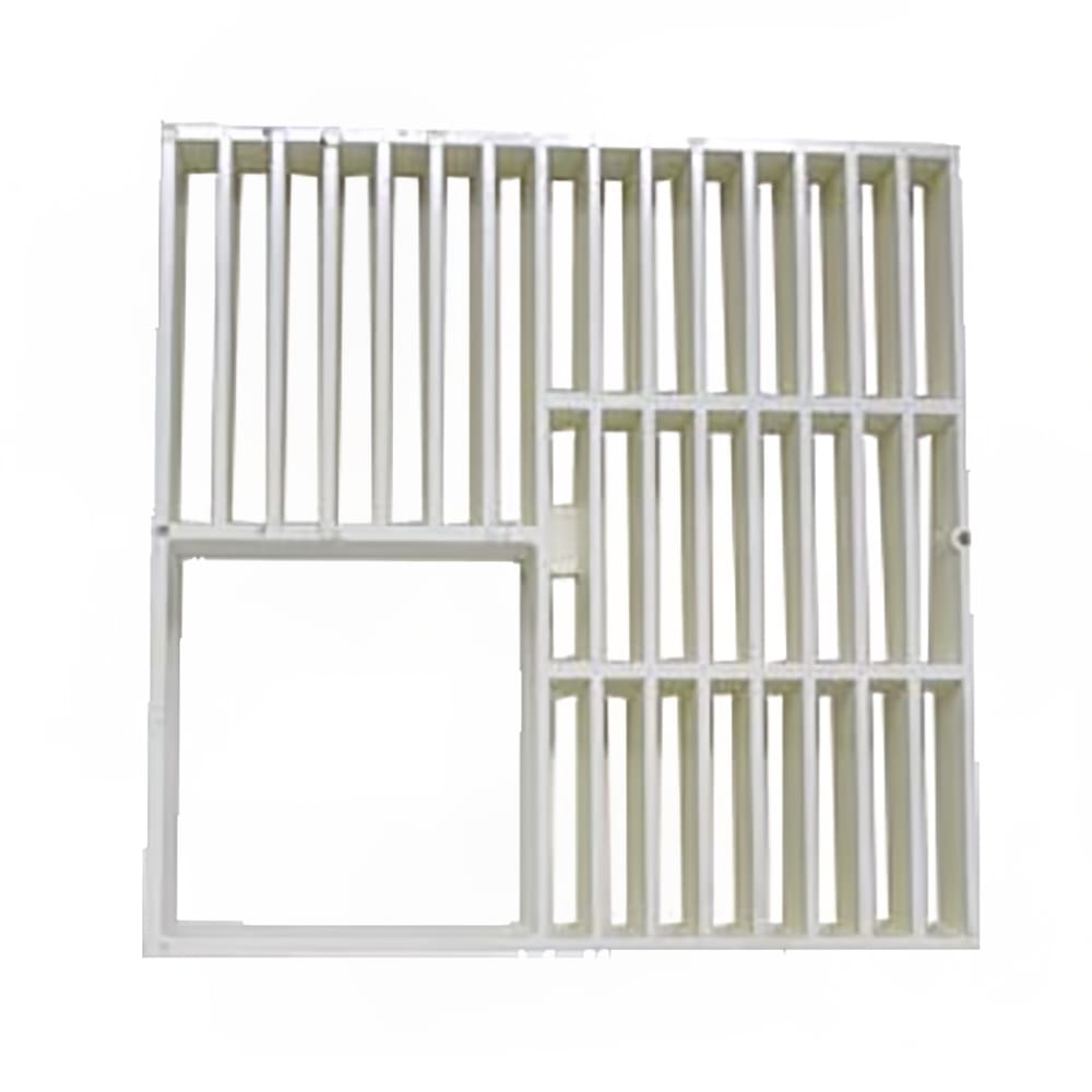 Canplas 394712B 3/4 Square Floor Sink Grate - Chip/Rust/Corrosion Resistant, White