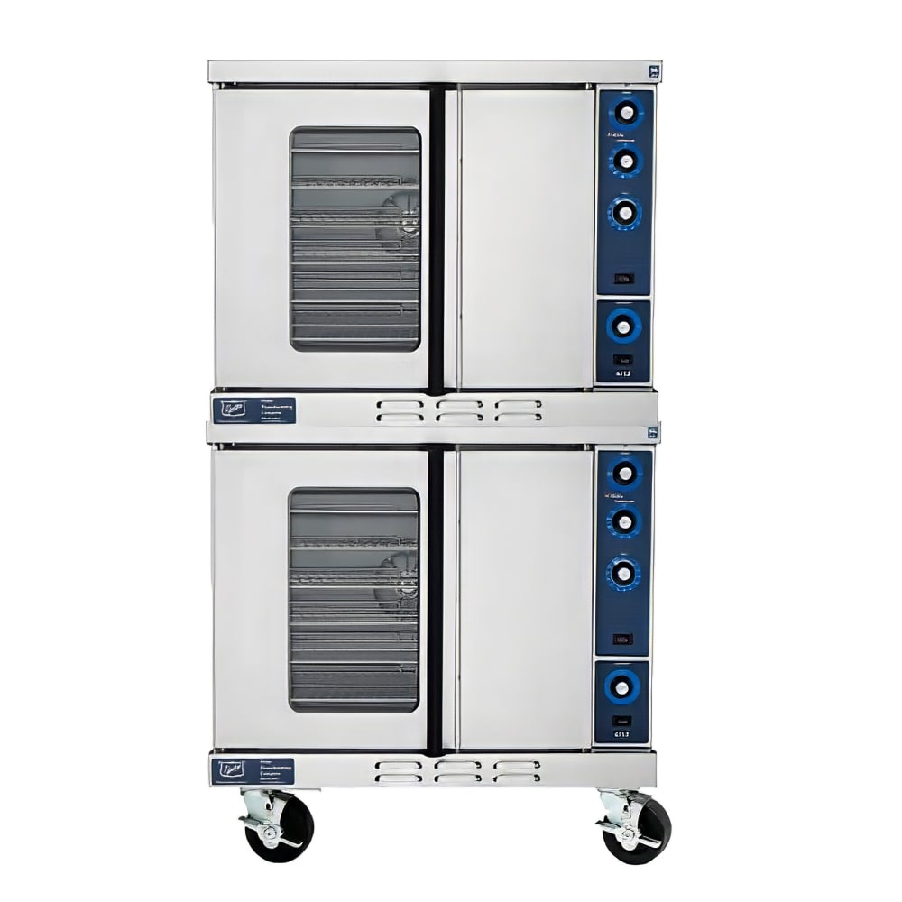 Duke 613-G4V Double Full Size Natural Gas Convection Oven - 46,000 BTU