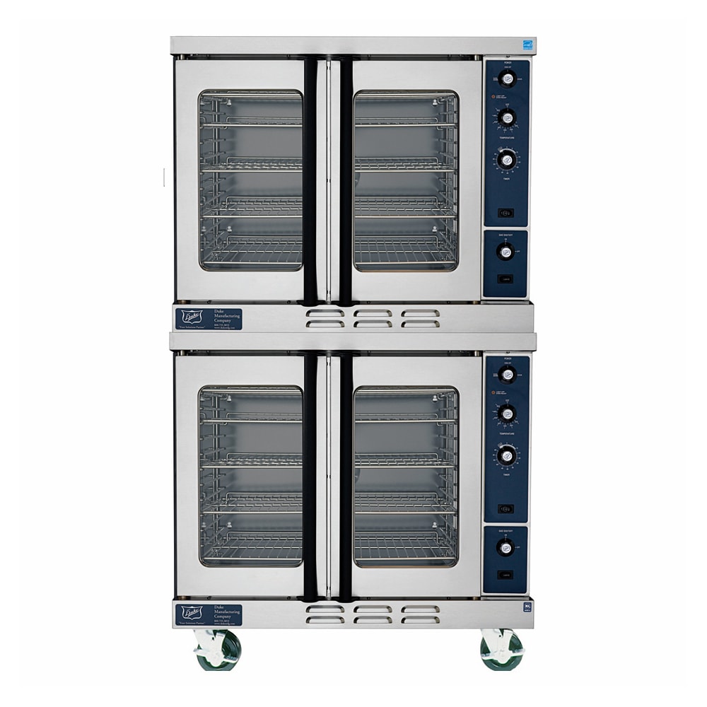 Duke 613Q-G4V Double Full Size Natural Gas Convection Oven - 46,000 BTU