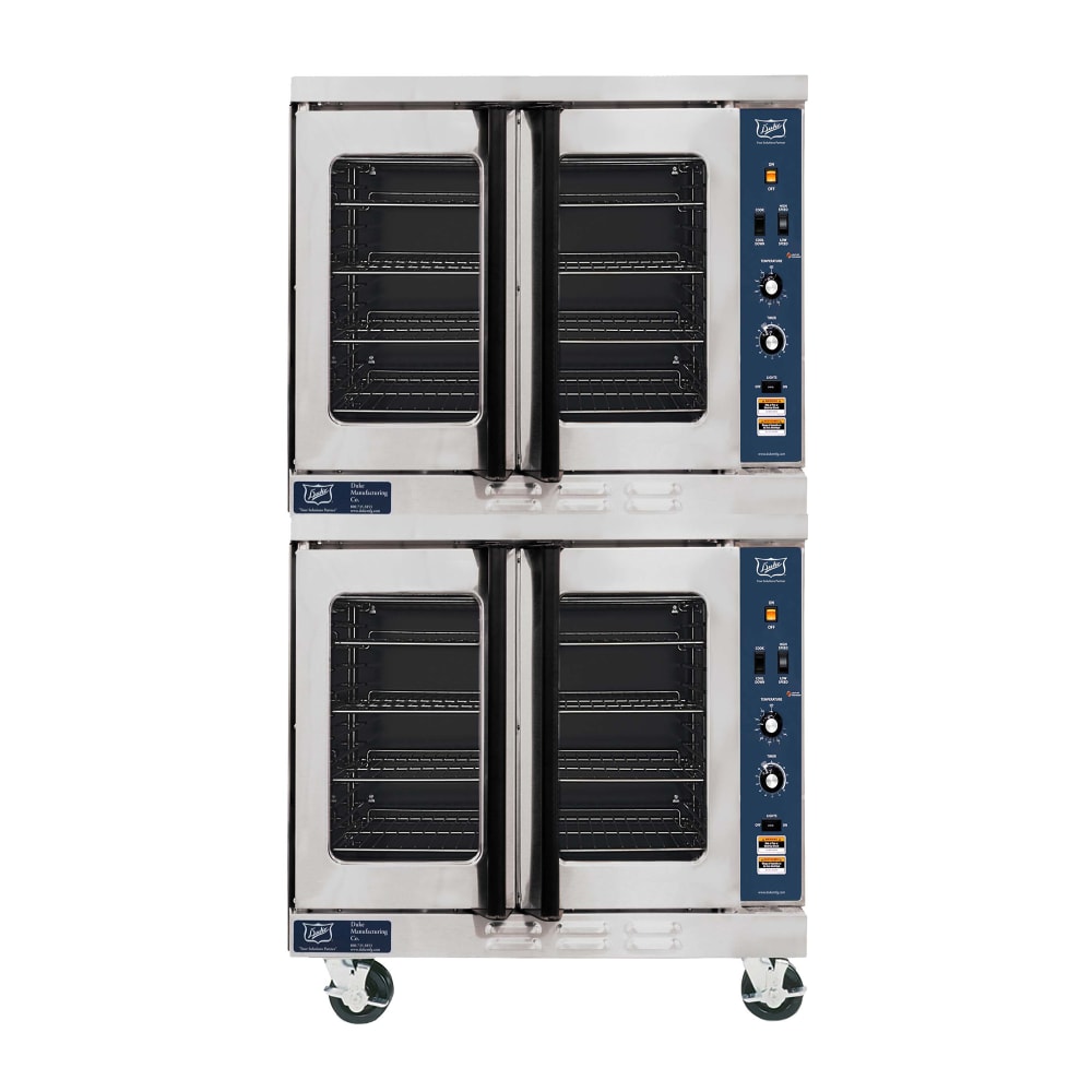 Duke E102-E Double Full Size Electric Convection Oven - 11kW, 240v/3ph