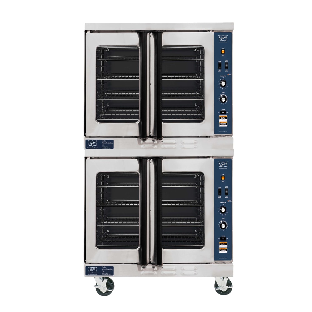 Duke E102-G Double Full Size Natural Gas Convection Oven - 40,000 BTU