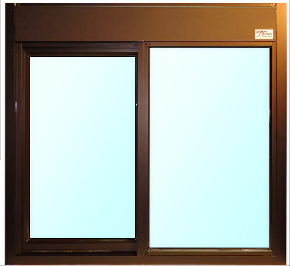Ready Access 60011121 Model 600 47 1/2"W x 43 1/2"H Bronze Left-to-Right Manual Drive-Thru Window