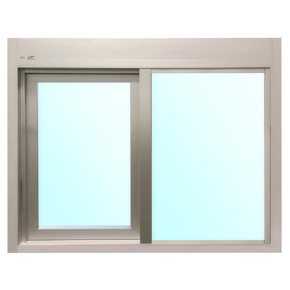 Ready Access 60021322 Model 600 47 1/2"W x 35 3/4"H Silver Left-to-Right Manual Drive-Thru Window