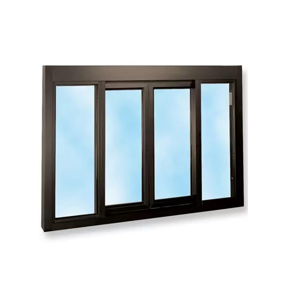 Ready Access 65162201 Model 131 53 1/2"W x 37 3/4"H Bronze Bi-Parting Manual Drive-Thru Window