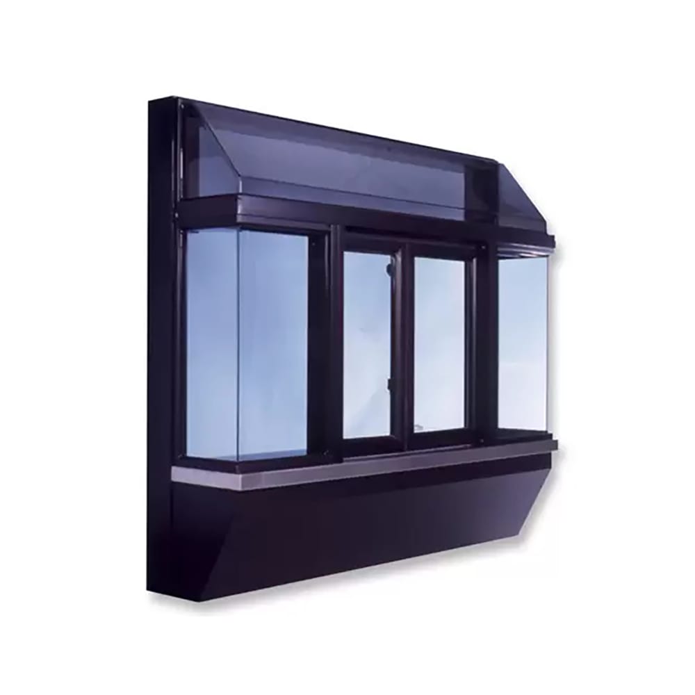 Ready Access 65163301 Model BO10 53 1/2"W x 48 3/4"H Bronze Bi-Parting Manual Drive-Thru Window