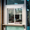 Ready Access 65227522 Model 275 47 1/2"W x 43 1/2"H Silver Left-to-Right Manual Drive-Thru Window thumbnail 2