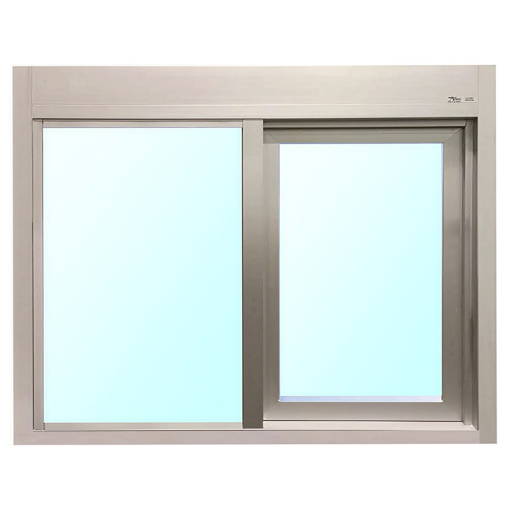 Ready Access 65327512 Model 275 47 1/2"W x 35 3/4"H Silver Right-to-Left Manual Drive-Thru Window