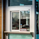 Ready Access 65327522 Model 275 47 1/2"W x 35 3/4"H Silver Left-to-Right Manual Drive-Thru Window thumbnail 2