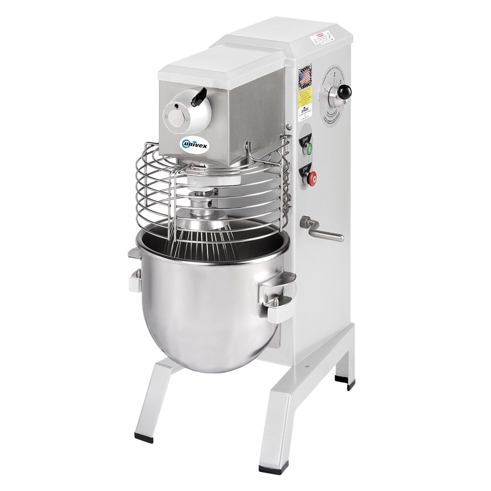 Univex SRM20+-WHT 20 qt Planetary Mixer - Countertop, 1/2 HP, Appliance White, 115v