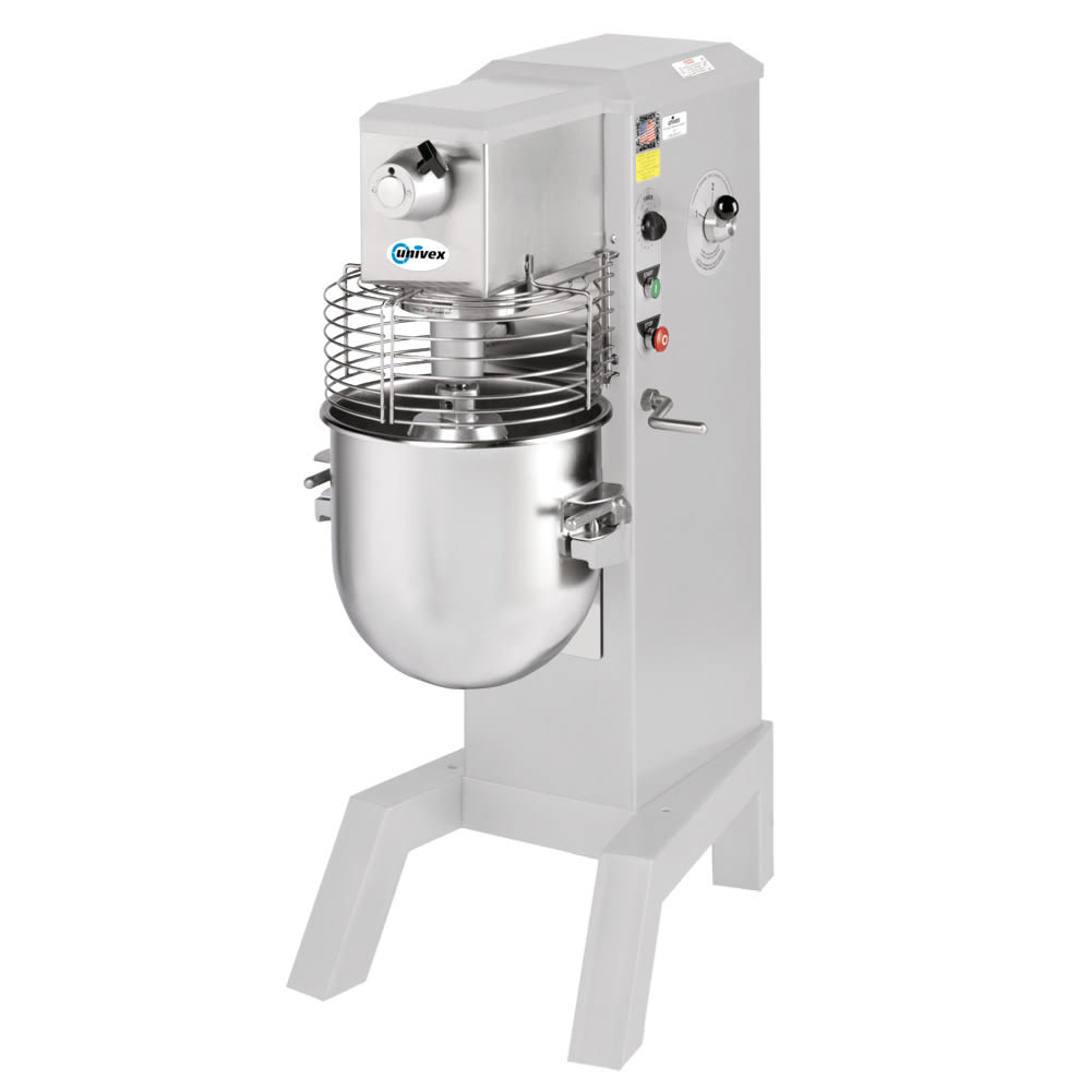Univex SRM30+-WHT 30 qt Planetary Mixer - Floor Model, 1 HP, Appliance White, 115v