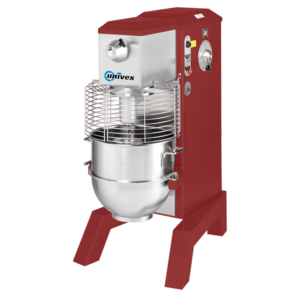 Univex SRM80+-RED 80 qt Planetary Mixer - Floor Model, 3 HP, National Red, 208-240v/1ph