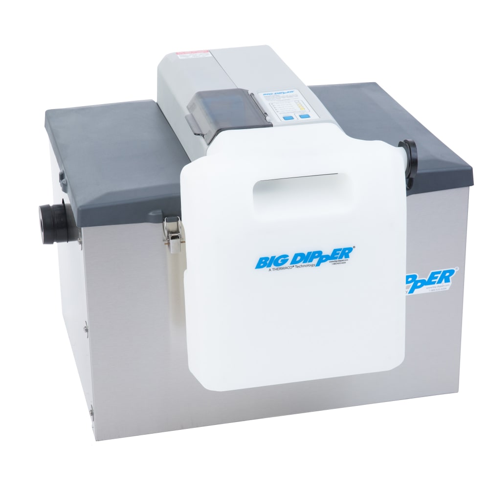 Thermaco W-250-IS 56 2/5 lb Big Dipper® Pro Grease Trap w/ 25 GPM Capacity, Polyethylene/Stainless Steel