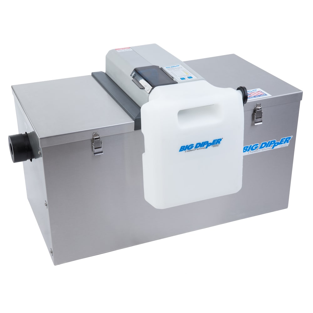 Thermaco W-500-IS 108 2/5 lb Big Dipper® Pro Grease Trap w/ 50 GPM Capacity, Polyethylene/Stainless Steel