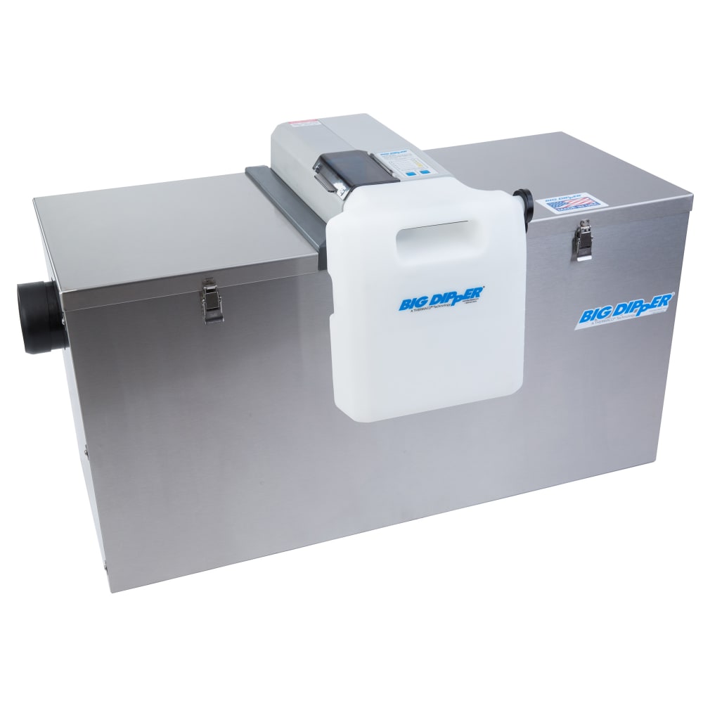 Thermaco W-750-IS 168 15/16 lb Big Dipper® Pro Grease Trap w/ 75 GPM Capacity, Polyethylene/Stainless Steel