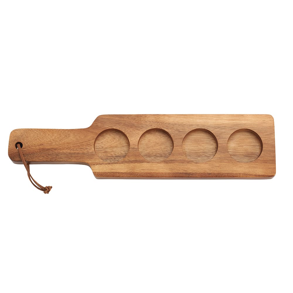 Anchor Hocking 4 Well Serving Paddle, Acacia Wood (11938)