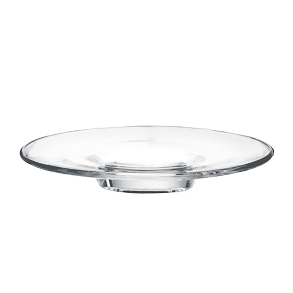 Anchor Hocking 4 1/4" Round Kenya Espresso Saucer - Glass, Clear (1P01672)