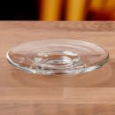 Anchor Hocking 4 1/4" Round Kenya Espresso Saucer - Glass, Clear (1P01672) thumbnail 2