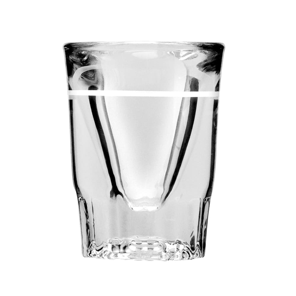 Anchor Hocking 1 1/4 oz Fluted Whiskey Shot Glass with 1/2 oz. Cap Line (5280/1612UL)