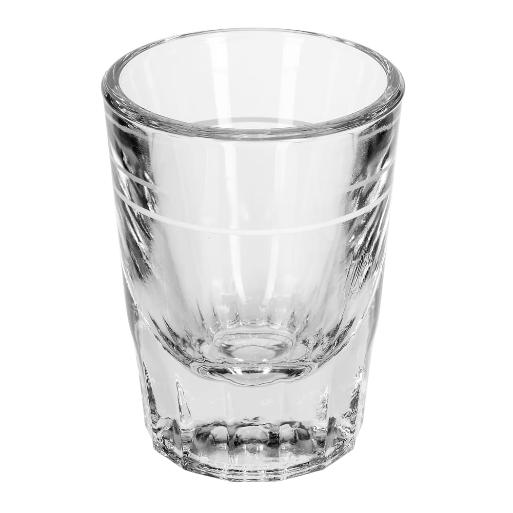 Anchor Hocking 2 oz Whiskey Shot Glass with 1 oz. Cap Line (5282/928U)