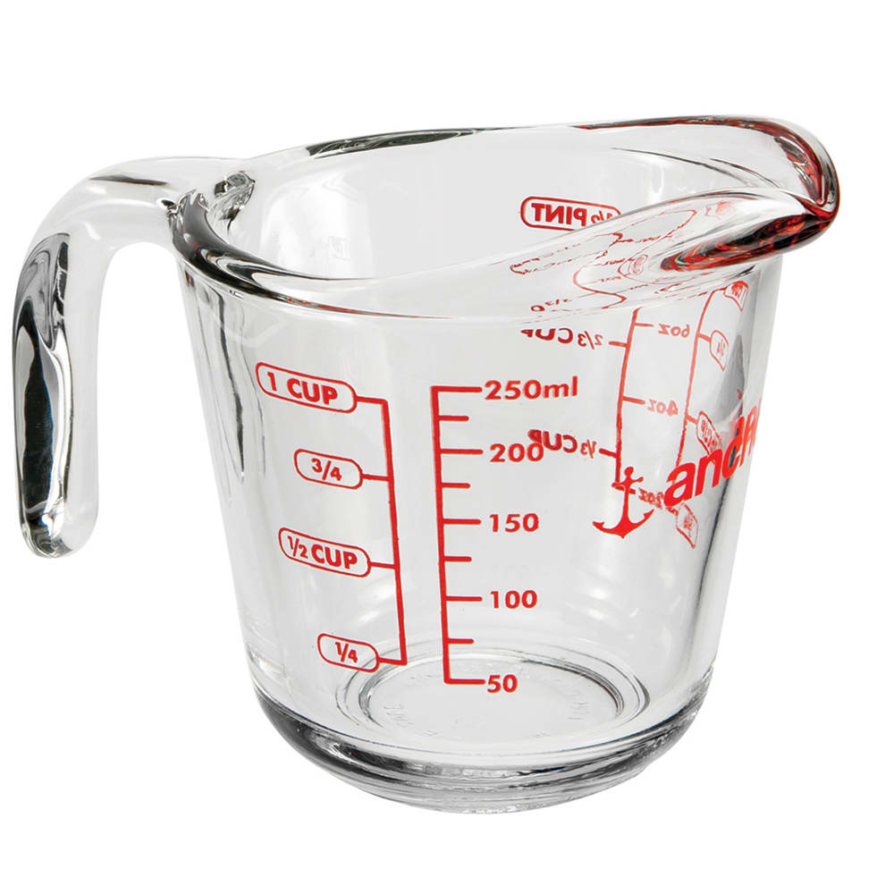 Anchor Hocking 8 oz Measuring Cup w/ Open Handle (55175L20)