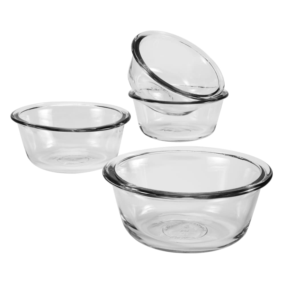 Anchor Hocking 4 Piece 10 oz Oval Glass Custard Cups (82269L20)