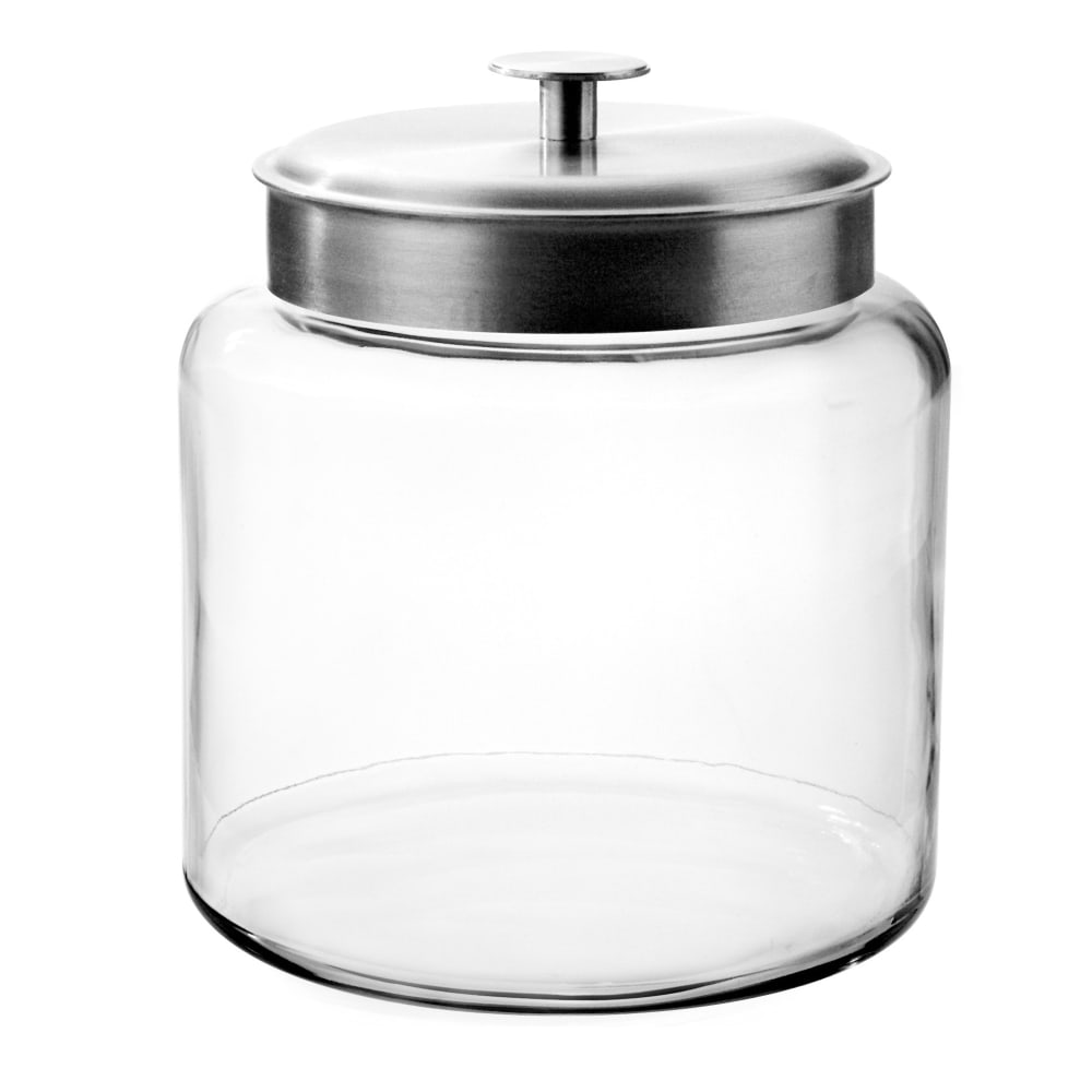 Anchor Hocking 1 1/2 gal Montana Jar w/ Brushed Aluminum Metal Cover (95506AHG17)