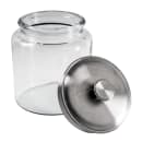 Anchor Hocking 96 oz Mini Modern Montana Jar w/ Brushed Aluminum Metal Cover (95541AHG17) thumbnail 2