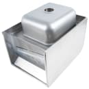 Splash Wall Mount Commercial Hand Sink w/ 9"L x 11"W x 5"D Bowl, Side Splashes (HS-GF-SS-9-9-5) thumbnail 5