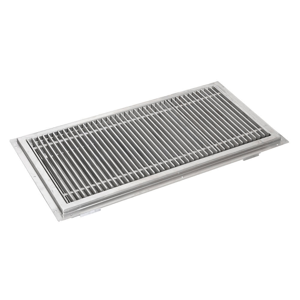 Splash Floor Trough w/ Subway Style Grating - 48"W x 12"D, Stainless Steel (TR1248)
