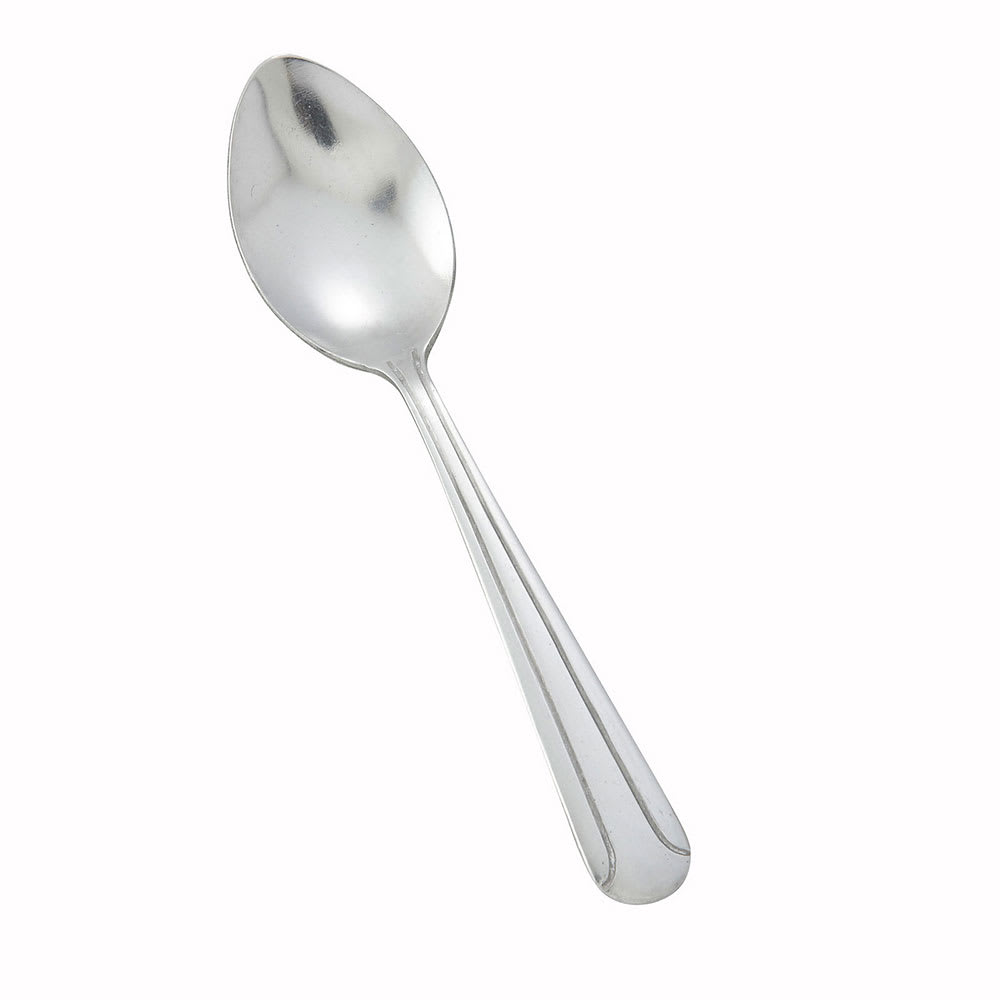 Winco 0001-09 4 5/8" Demitasse Spoon with 18/0 Stainless Grade, Dominion Pattern