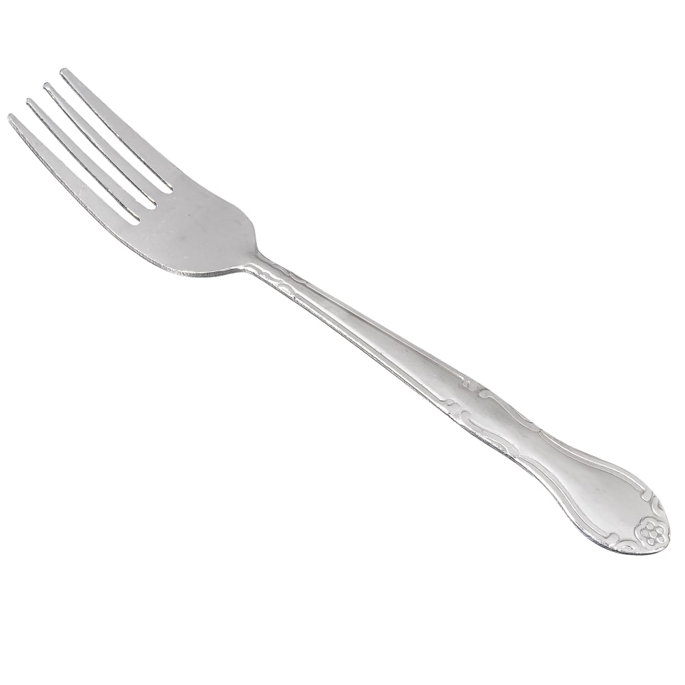 Winco 0004-05 7 1/4" Dinner Fork with 18/0 Stainless Grade, Elegance Pattern