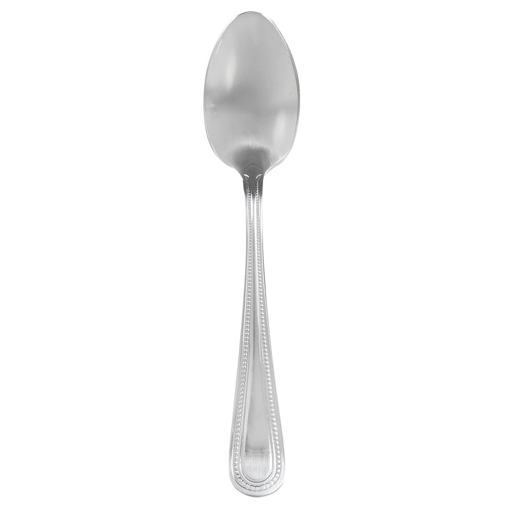 Winco 0005-01 6 1/4" Teaspoon with 18/0 Stainless Grade, Dots Pattern