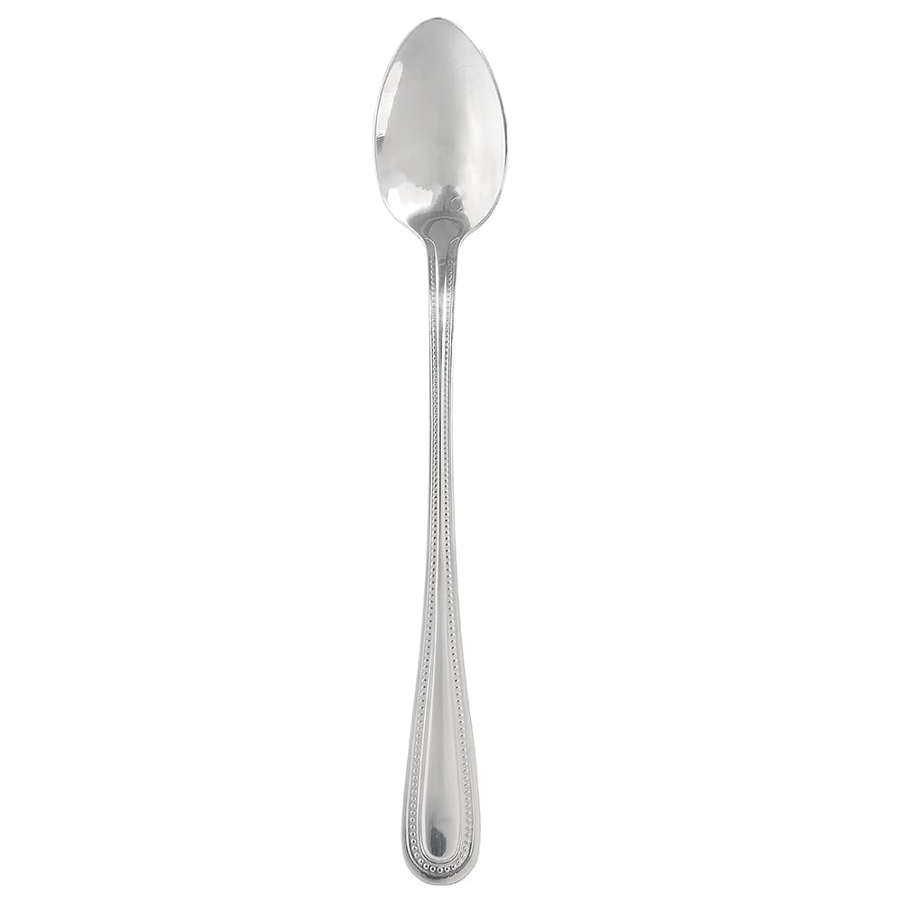 Winco 0005-02 7 1/8" Iced Tea Spoon with 18/0 Stainless Grade, Dots Pattern