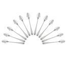 Winco 0005-02 7 1/8" Iced Tea Spoon with 18/0 Stainless Grade, Dots Pattern thumbnail 7