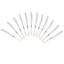 Winco 0005-08 8 3/4" Dinner Knife with 18/0 Stainless Grade, Dots Pattern thumbnail 9